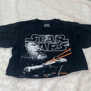 vintage star wars cropped tee
